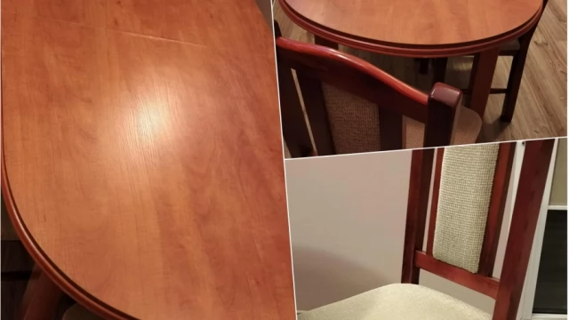 Tczew - Sprzedam stół rozkładany z sześcioma krzesłami