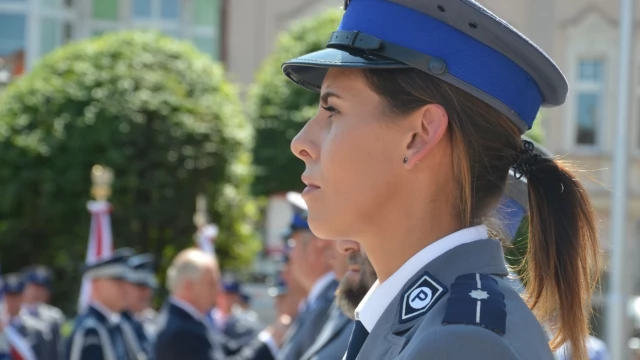 Tczew - Policjanci z całego województwa świętowali w Tczewie