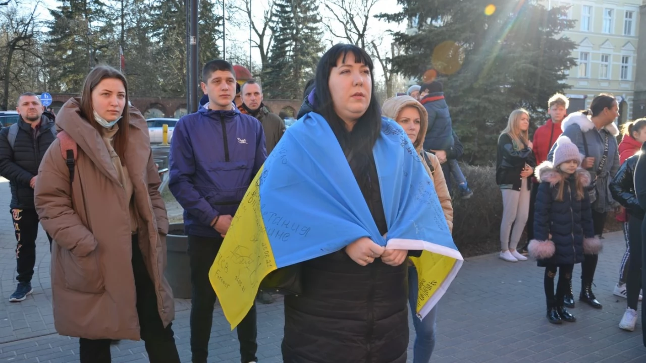 Tczew - Polacy i Ukraińcy ramię w ramię przeciw rosyjskiej agresji