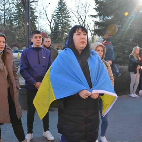 Tczew - Polacy i Ukraińcy ramię w ramię przeciw rosyjskiej agresji