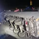 Tczew - Utrudnienia na A1 - węgiel leży na jezdni. Przewróciła się ciężarówka