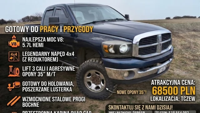 Tczew - DODGE RAM 2500 HEAVY DUTY - 5.7 HEMI | 4x4 | LPG