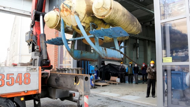 Tczew - Pojazd podwodny "Delfin II" - nowy zabytek Narodowego Muzeum Morskiego w Gdańsku