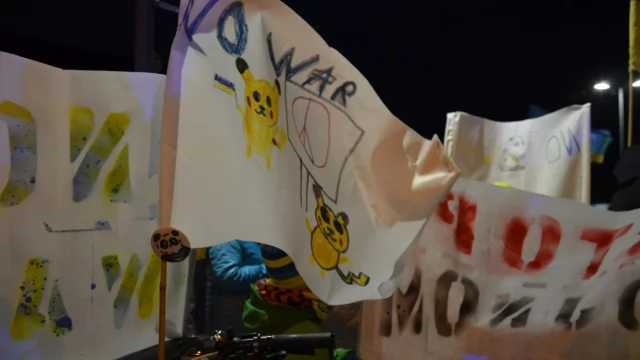 Tczew - Antywojenna demonstracja przeszła ulicami Tczewa
