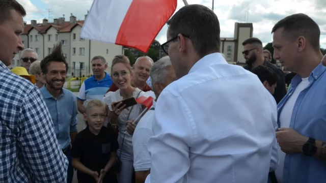 Tczew - Mateusz Morawiecki z wizytą w Tczewie - "Ten most będzie perłą historii"