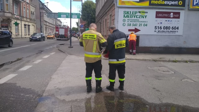 Tczew - Pożar na Wojska Polskiego. Na miejscu 7 zastępów straży