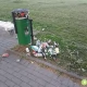 Tczew - Śmieciarstwo przy stawku na osiedlu Bajkowym