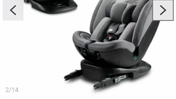 Tczew - Sprzedam fotelik obrotowy czarny ISOFIX