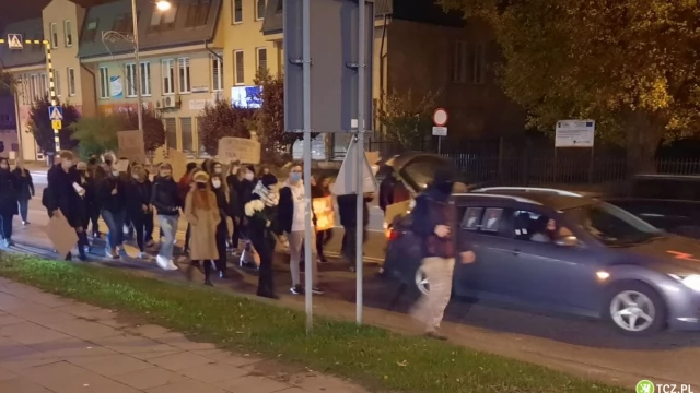 Tczew - Protesty po decyzji TK ws. aborcji trwają