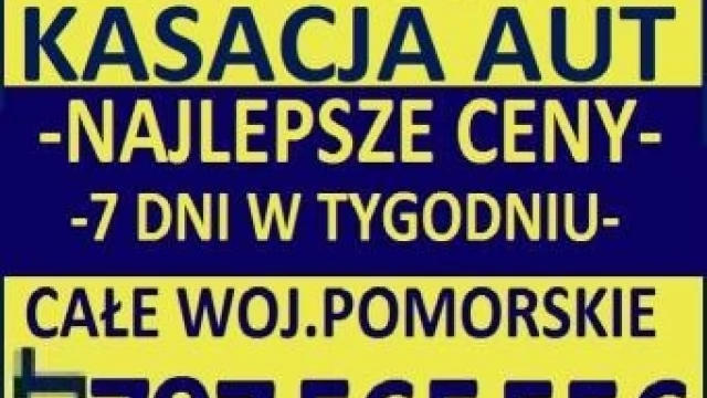 Tczew - Skup Aut Złomowanie Kasacja t.797565556 Pomoc Drog