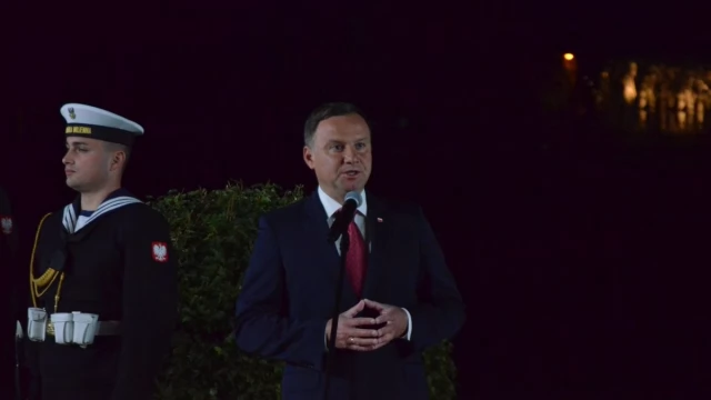 Tczew - Andrzej Duda: "Największe znaczenie strategiczne miało to, co działo się tutaj, w Tczewie i Szymankowie"