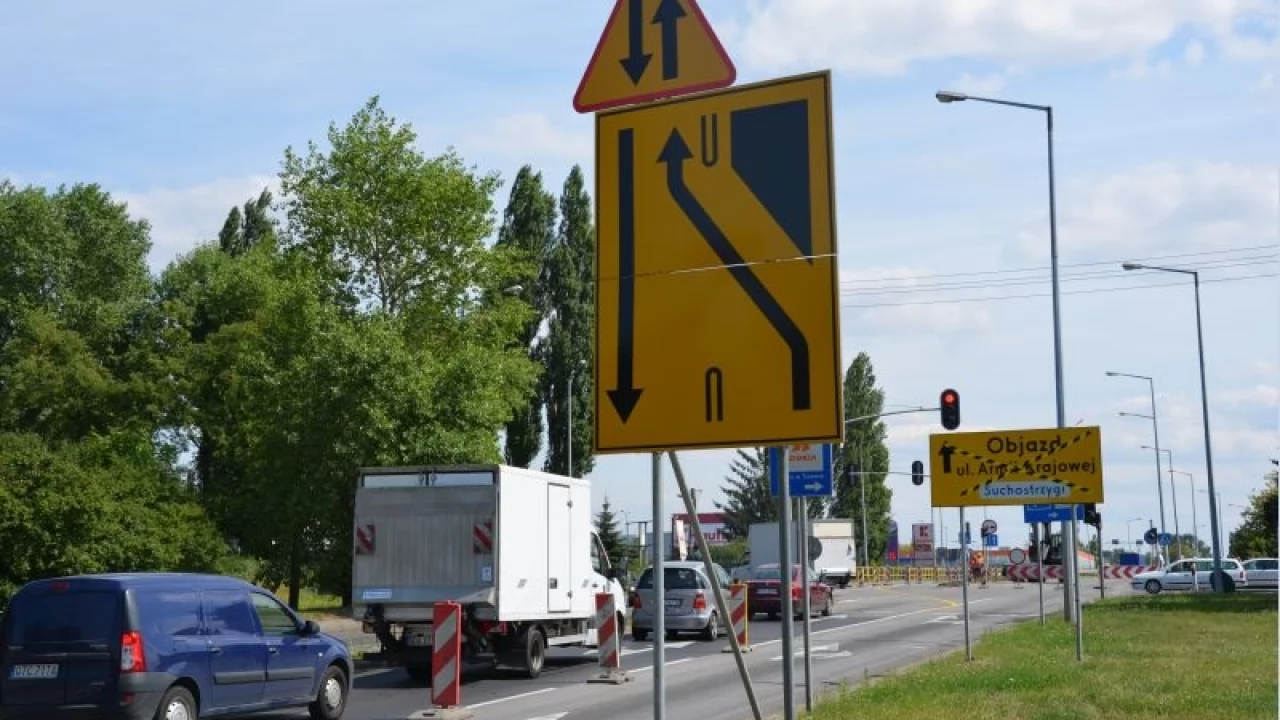 Tczew - Zamknięcie jezdni zachodniej dk 91