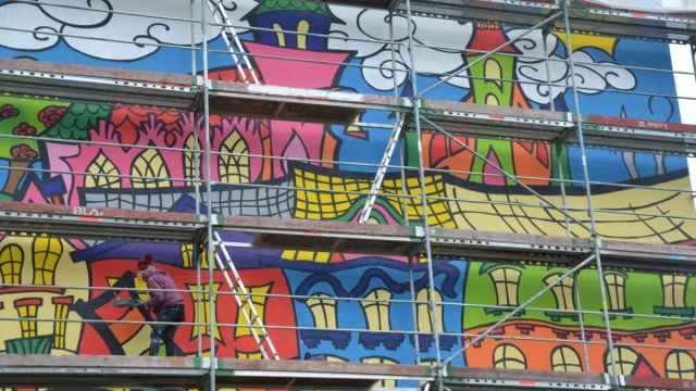 Tczew - Mural już prawie gotowy 