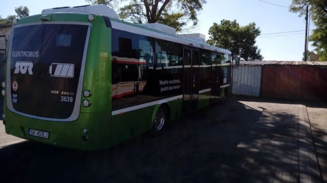Tczew - Elektryczny autobus na testach w Tczewie. Miasto chce wymiany części taboru
