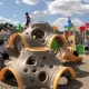 Tczew - Plac na bulwarze częściowo gotowy. Będzie więcej atrakcji dla dzieciaków