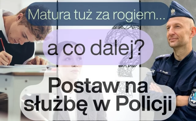 Tczew - Policjanci zachęcają maturzystów do służby