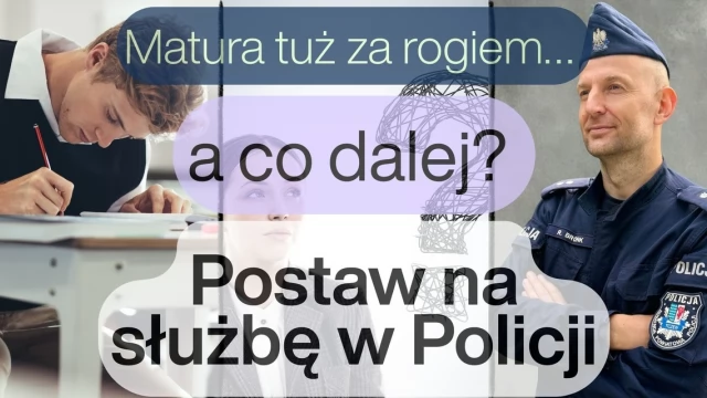 Tczew - Policjanci zachęcają maturzystów do służby