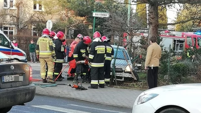 Tczew - Wypadek na skrzyżowaniu Bema, Bałdowskiej i Starowiejskiej