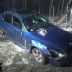 Tczew - Miłobądz. BMW w rowie 