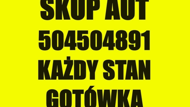 Tczew - Skup Aut za GotÓwkę każde auto t.504504891