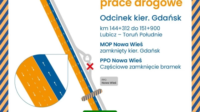 Tczew - Kolejny etap remontów na A1