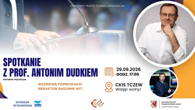 Tczew - Spotkanie z prof. Antonim Dudkiem