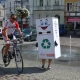 Tczew - Przejechał rowerem z lodówką wzdłuż Wisły. Po co?