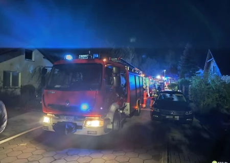 Tczew - Pożar w Rokitkach. W akcji siedem zastępów straży