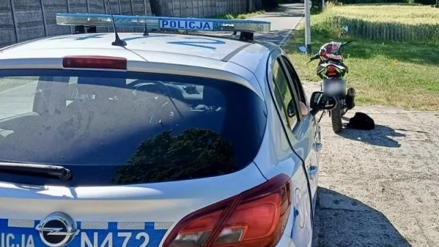 Tczew - Bez prawa jazdy na junaku - kontrola w Pelplinie zakończona wnioskiem do sądu