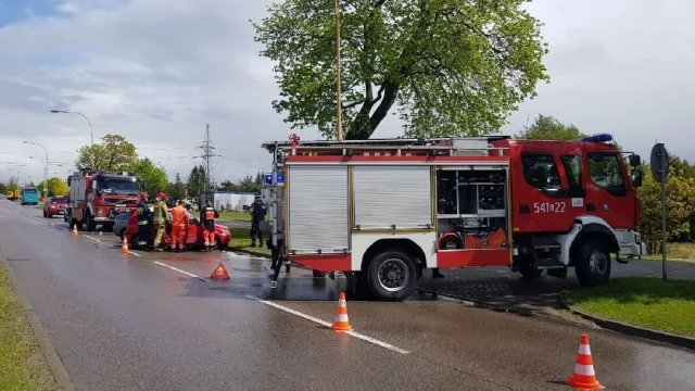 Tczew - Wypadek na Rokickiej - jedna osoba poszkodowana