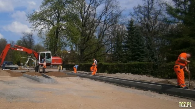 Tczew - Rondo przy wieży ciśnień. Po majowym weekendzie kolejny etap prac