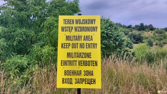Tczew - "Teren wojskowy, wstęp wzbroniony". Przy wejściu na poligon stanęły tablice