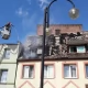 Tczew - Pożar na Wąskiej - miejskie służby pomogły zabezpieczyć dach