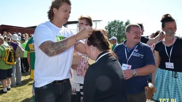 Tczew - Celebryci na VIII Kociewskich  Igrzyskach Sportowych  Osób Niepełnosprawnych w Pelplinie