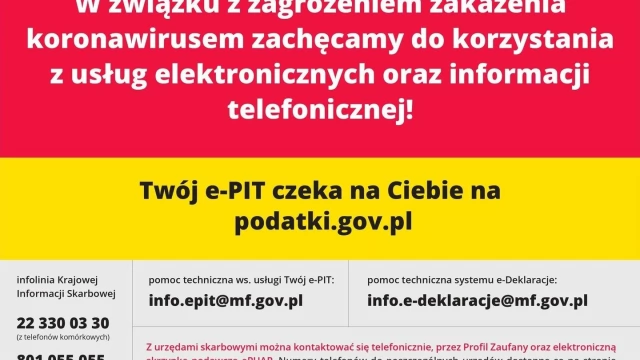 Tczew - Urząd Skarbowy zachęca do korzystania z kontaktu telefonicznego