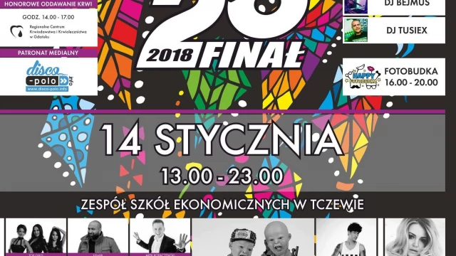 Tczew - Wielkimi krokami zbliża się 26. finał WOŚP. Tczew też gra z Orkiestrą