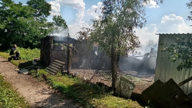 Tczew - Pożar w Międzyłężu. Na miejscu cztery zastępy straży