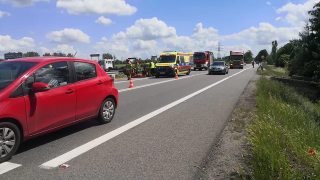 Tczew - Zajączkowo. Zderzenie motocykla z ciężarówką