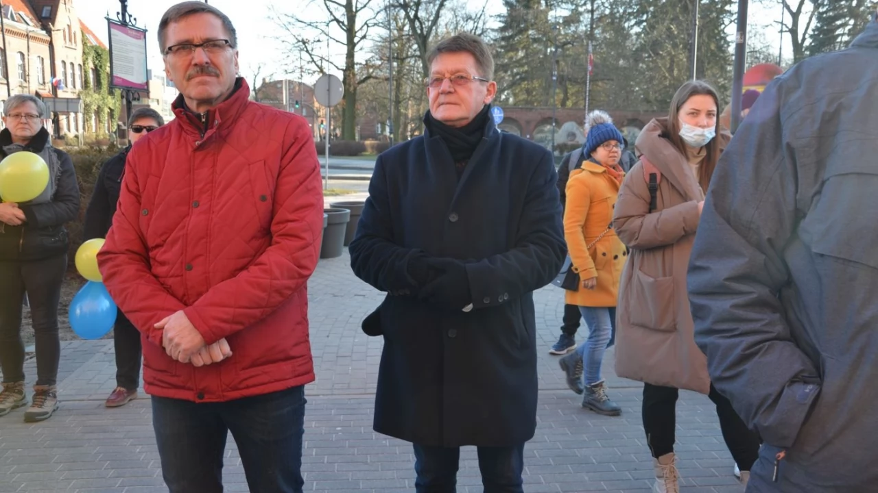Tczew - Polacy i Ukraińcy ramię w ramię przeciw rosyjskiej agresji
