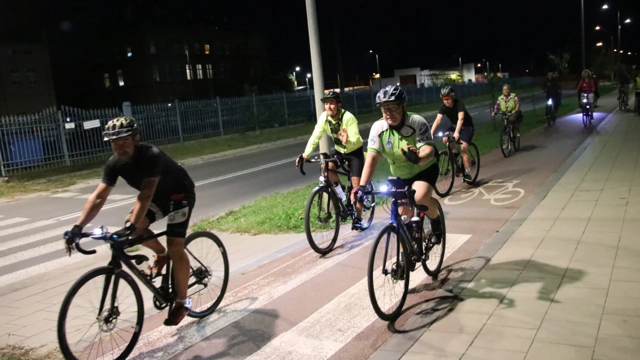 Tczew - Nocny przejazd rowerowy Świetlik