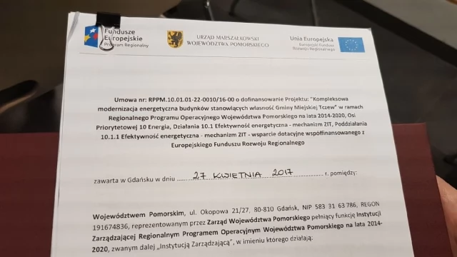 Tczew - Kolejne unijne umowy podpisane. Blisko 8 mln zł dla Tczewa na termomodernizację