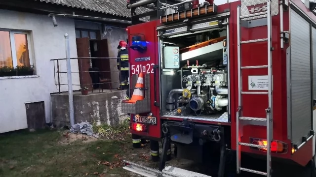 Tczew - Rybaki. Jedna osoba poszkodowana w wyniku pożaru