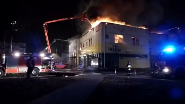 Tczew - Pożar "Retmana" w Tczewie