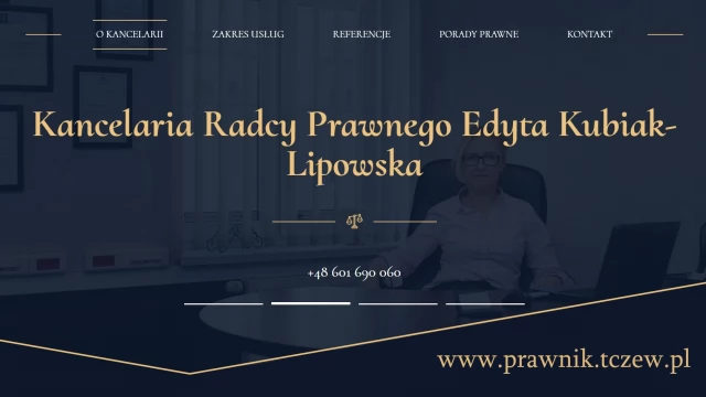 Tczew - Prawnik Tczew - Kancelaria Radcy Prawnego Edyta Kubiak-Lipowska