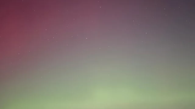 Tczew - Co to była za noc. Zorza polarna nad Tczewem