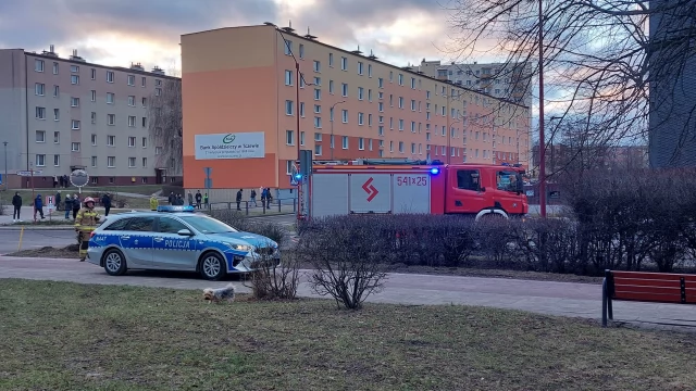 Tczew - Śmigłowiec LPR wylądował na alei Zwycięstwa