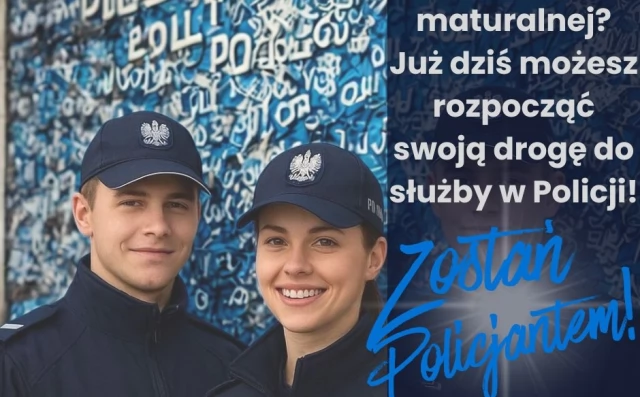 Tczew - Jesteś w klasie maturalnej? Już dziś możesz rozpocząć swoją drogę do służby w Policji!
