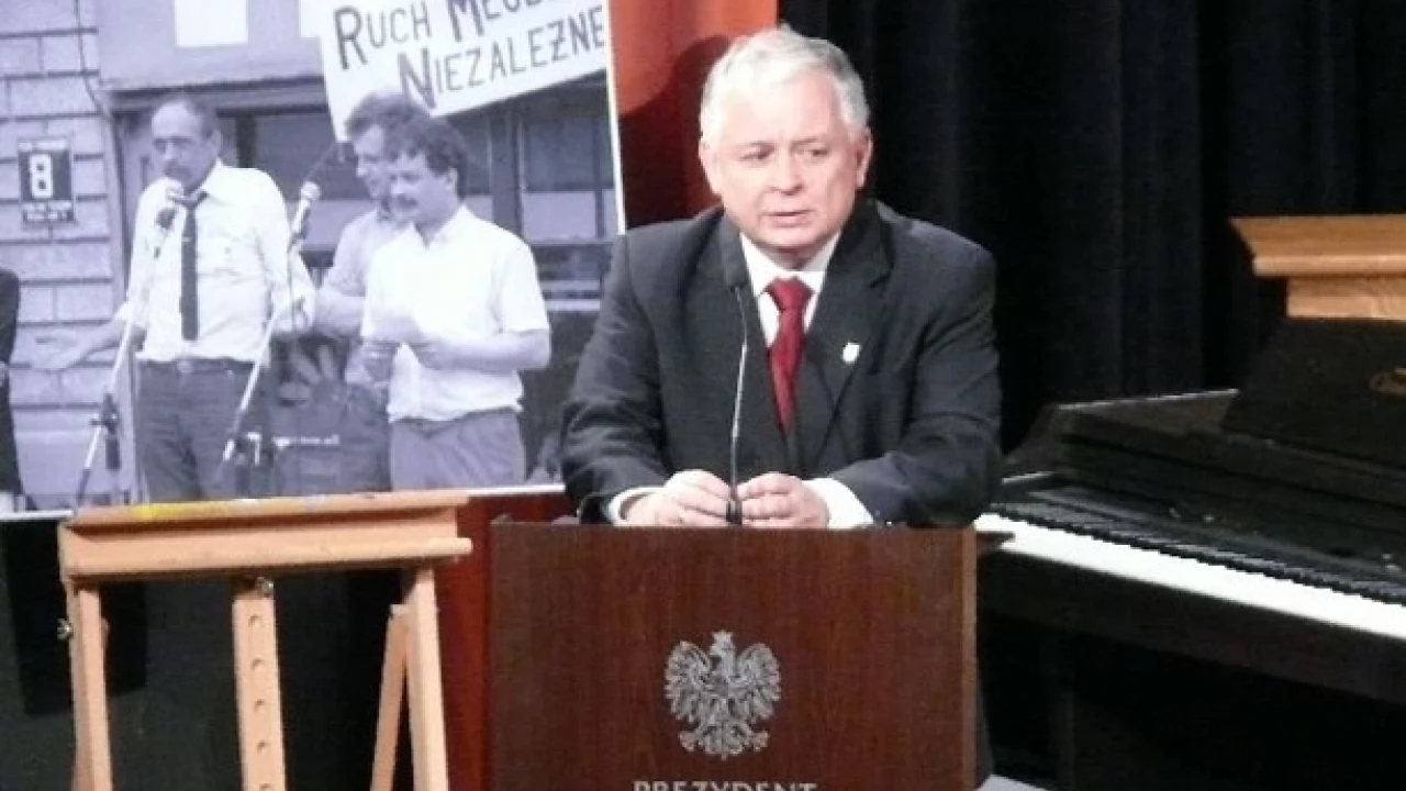 Tczew - Lech Kaczyński w Tczewie