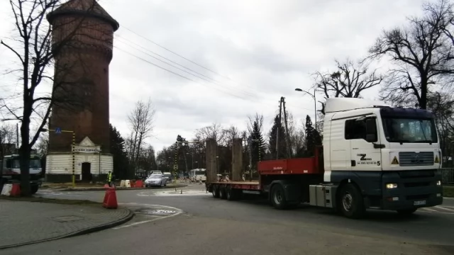 Tczew - Budowa ronda przy wieży ciśnień. Ruszyły prace
