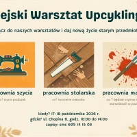 Tczew - Miejski Warsztat Upcyklingu zaprasza na warsztaty